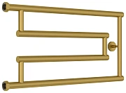 Водяной полотенцесушитель Сунержа High-Tech model G+ 320х650 матовое золото