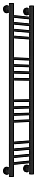 Водяной полотенцесушитель Сунержа Богема+ прямая 1000х150 матовый черный