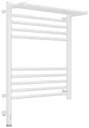 Полотенцесушитель электрический Сунержа Богема с полкой 3.0 600х500 / МЭМ левый Матовый белый