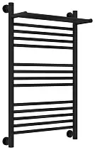 Водяной полотенцесушитель Сунержа Богема с полкой + 800х500 матовый черный