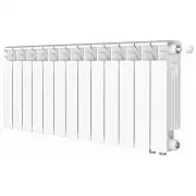 Радиатор биметалл Rifar Base Ventil 350 / 13 секций, нижнее правое подключение
