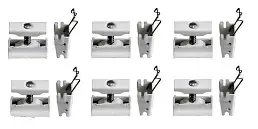 Комплект крепления Zehnder Set CVD 6xBH+CVD1, белый RAL 9016, 6 шт.