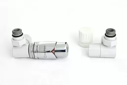 Автоматический терморегулятор Сунержа 3D левый 1/2" НР х 3/4" НГ (RAL 7047)