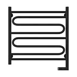 Электрический полотенцесушитель Сунержа ЭЛЕГИЯ 2.0 600х600 / МЭМ правый / матовый черный