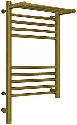 Полотенцесушитель электрический Сунержа Богема с полкой 3.0 600х400 / МЭМ левый Состаренная бронза