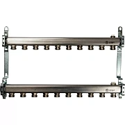 Коллектор Stout из нержавеющей стали для радиаторной разводки 10 вых.