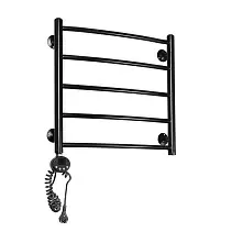 Электрический полотенцесушитель Domoterm с тэном черный Калипсо П5 500x500 ЧРН EL