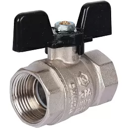 Кран шаровой Stout стандартнопроходной, ВР/ВР, ручка бабочка 3/4"