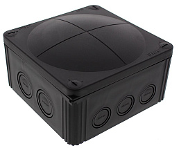 Коробка распределительная WISKA COMBI 108/5 BK (76х76х51), IP 66/67, с клеммником, черная