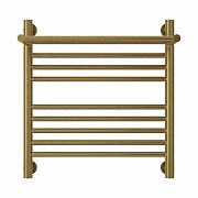 Водяной полотенцесушитель Сунержа Богема с полкой + 500х500 состаренная бронза