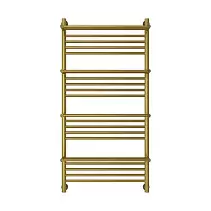 Водяной полотенцесушитель Сунержа Богема 4 полки + 1200х600 состаренная латунь