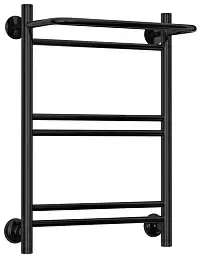 Водяной полотенцесушитель Стилье "Версия-Н1" 600х400 (Полка+1+2+2) П 16 (Чёрный)