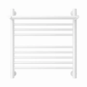 Водяной полотенцесушитель Сунержа Богема с полкой + 500х500 белый 