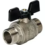 Кран шаровой Stout полнопроходной, НР/НР, ручка бабочка 3/4"