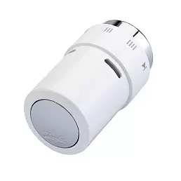 Термоголовка Danfoss RAX жидкостная, белая с хромом, Click