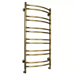 Водяной полотенцесушитель Domoterm из латуни в цвете античная бронза Калипсо П12 500x985 АБР