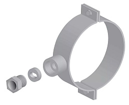 Хомут для ввода кабеля в трубу d=150 мм ТС.12.002