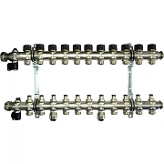 Коллектор Oventrop "Multidis SF" на 11 контуров с регулирующими вставками