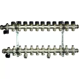 Коллектор Oventrop "Multidis SF" на 11 контуров с регулирующими вставками