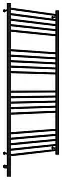 Полотенцесушитель электрический Сунержа Богема 3.0 прямая 1200х500  МЭМ левый Матовый чёрный