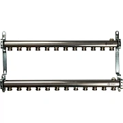 Коллектор Stout из нержавеющей стали для радиаторной разводки 12 вых.