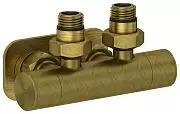 Вентиль 2х1/2" Сунержа угловой скрытый-скрытый EU50 (Состаренная бронза)