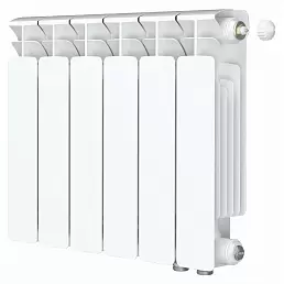 Радиатор биметалл Rifar Base Ventil 350 / 6 секций, нижнее правое подключение