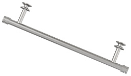 Полка прямая (L - 370 мм) н/ж для ДР "СУНЕРЖА" (Сатин)