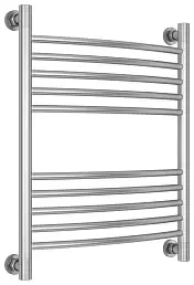 Водяной полотенцесушитель Сунержа Богема+ выгнутая 600х500 сатин