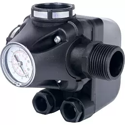 Реле давления Stout для водоснабжения со встроенным манометром PM5-3W, 1-5 бар