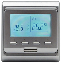 Терморегулятор E 51.716 программируемый серебро