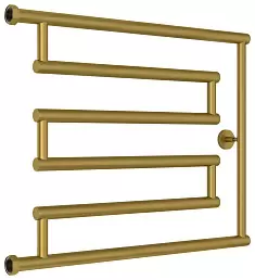 Водяной полотенцесушитель Сунержа High-Tech model L+ 500х650 матовое золото