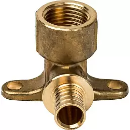 Угольник Stout настенный с креплением 25xRp 3/4" для труб из сшитого полиэтилена 