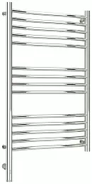 Полотенцесушитель электрический Сунержа Флюид 3.0 800х500 МЭМ левый Без покрытия