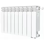 Радиатор биметалл Rifar Base Ventil 350 / 9 секций, нижнее правое подключение