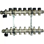 Коллектор Oventrop "Multidis SF" на 7 контуров с регулирующими вставками