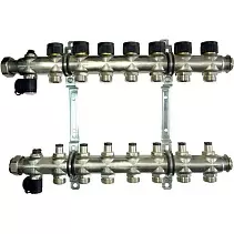 Коллектор Oventrop "Multidis SF" на 7 контуров с регулирующими вставками