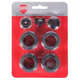 Монтажный комплект для радиатора Royal Thermo 3/4" черный