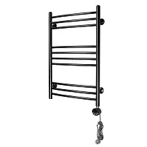Электрический полотенцесушитель Domoterm с тэном черный Калипсо П10 500x800 ЧРН ER