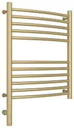 Полотенцесушитель электрический Сунержа Богема 3.0 выгнутая 600х500  МЭМ левый Матовая шампань