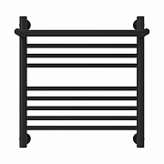 Водяной полотенцесушитель Сунержа Богема с полкой + 500х500 матовый черный