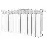 Радиатор биметалл Rifar Base Ventil 350 / 12 секций, нижнее правое подключение