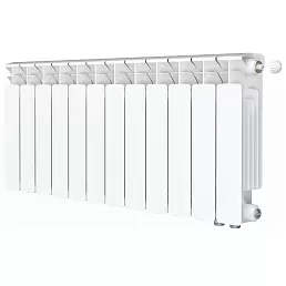 Радиатор биметалл Rifar Base Ventil 350 / 12 секций, нижнее правое подключение