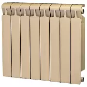 Радиатор биметаллический Rifar Monolit 500 Айвори / RAL 1013 / 4 секции