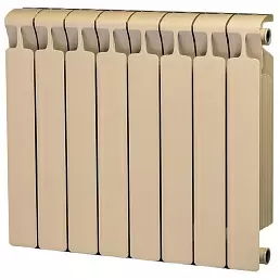 Радиатор биметаллический Rifar Monolit 500 Айвори / RAL 1013 / 4 секции