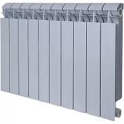 Радиатор биметаллический Global Style Plus 500 / grigio argento opaco / серый, 10 секций