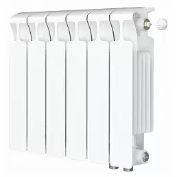 Радиатор биметалл Rifar Monolit Ventil 350 / 6 секций, нижнее правое подключение