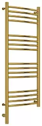 Полотенцесушитель электрический Сунержа Богема 3.0 выгнутая 1000х400  МЭМ левый Золото