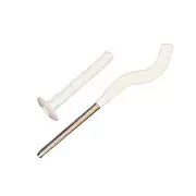 Кронштейн анкерный с дюбелем Global 195 мм белый