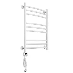 Электрический полотенцесушитель Domoterm с тэном белый Калипсо П9 500x700 БЕЛ EL